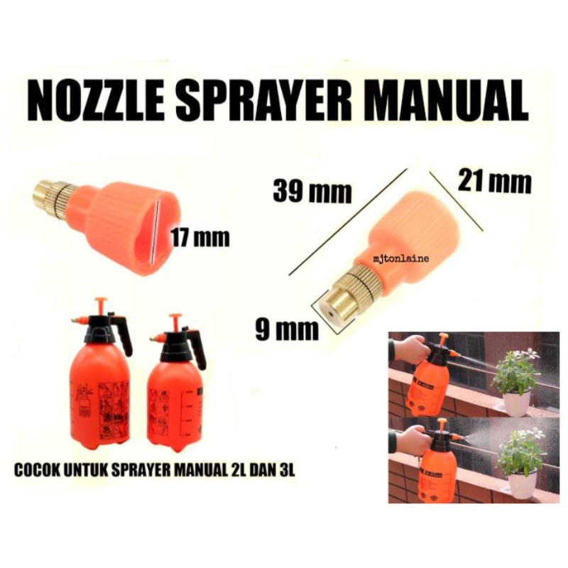 Nozel Sprayer Tangki 2 Liter dan 3 Liter
