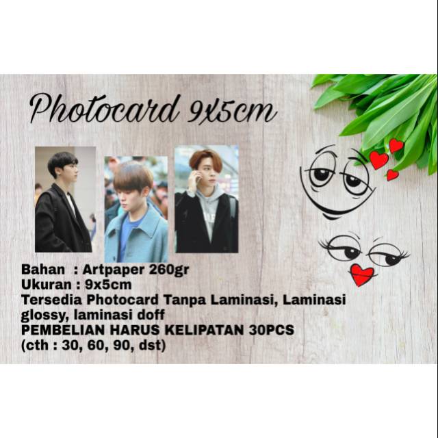 PHOTOCARD 9x5cm