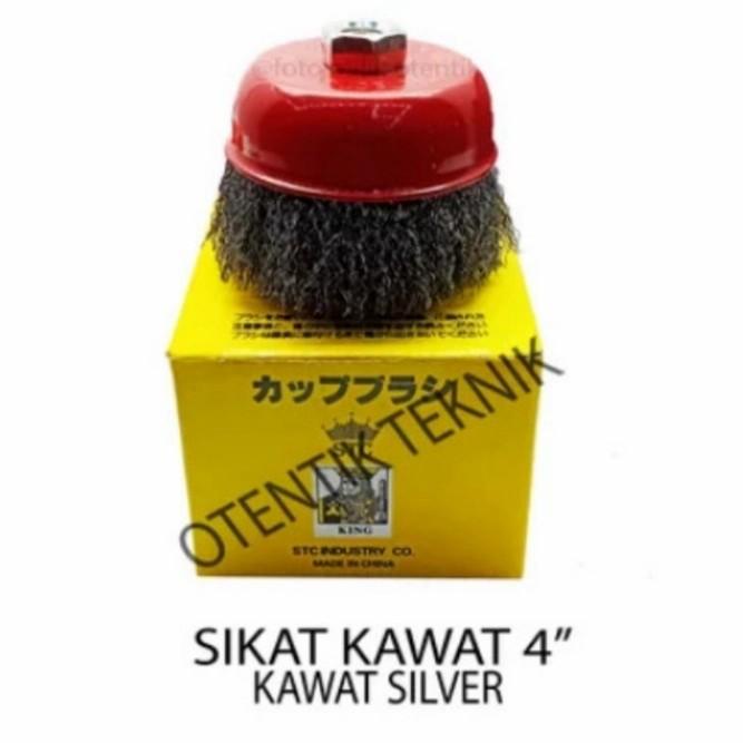 Kawat Cup Brush 4 Inch - Sikat Kawat 4 Inci - Sikat Gurinda Mangkok