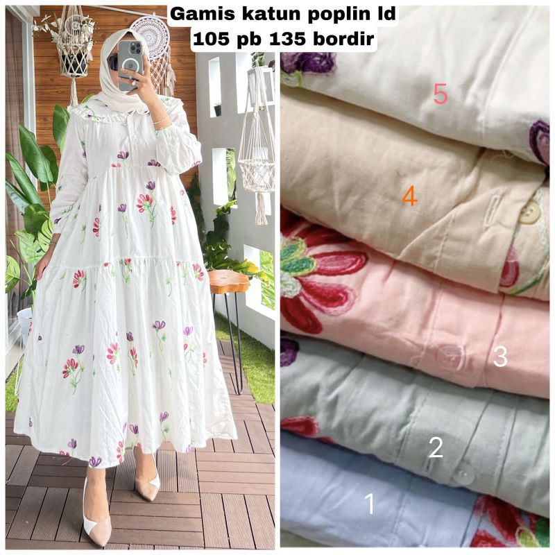 MIDI DRESS BORDIR UMPAK BY J'ADORE