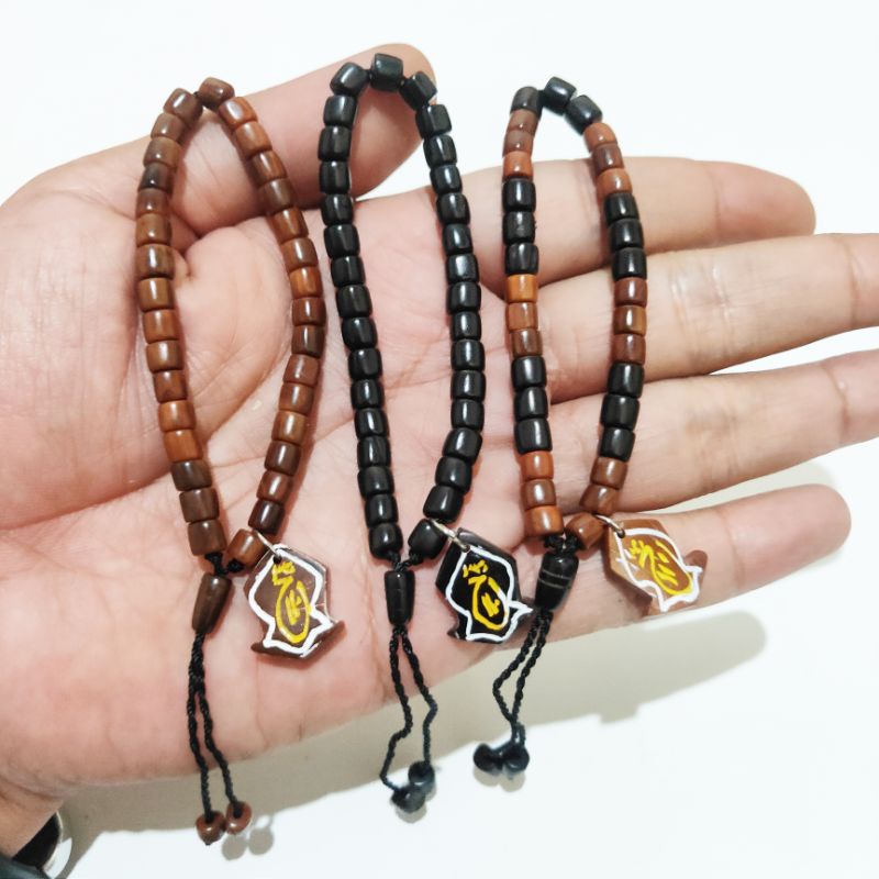 Gelang tasbih kokka kaokah marjan 33 bandul terompah original koka kaoka kauka kaukah