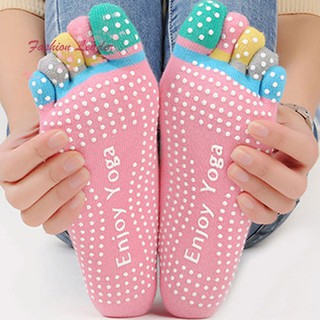 FL Kaos  Kaki  5 Jari Anti  Slip  Bahan Katun untuk Olahraga  