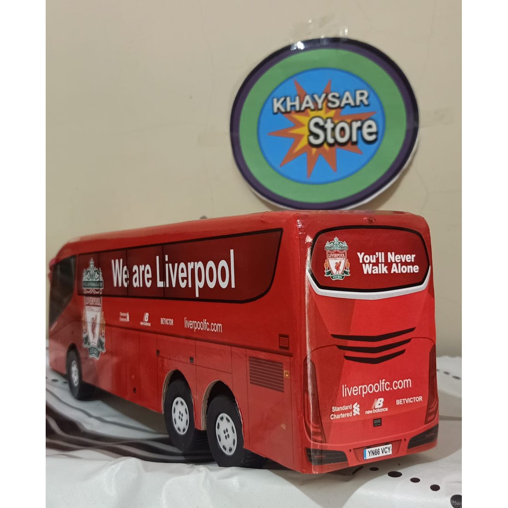 miniatur bus bis / mainan bus bis double deker LIVER POOL