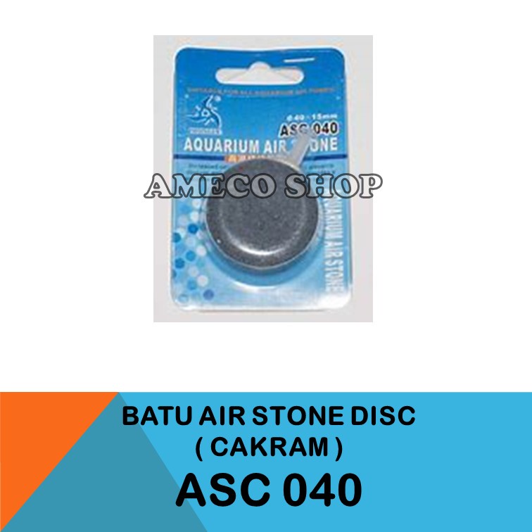 Batu Airstone Air Stone Aerator Buble Gelembung Disc Cakram ASC 040