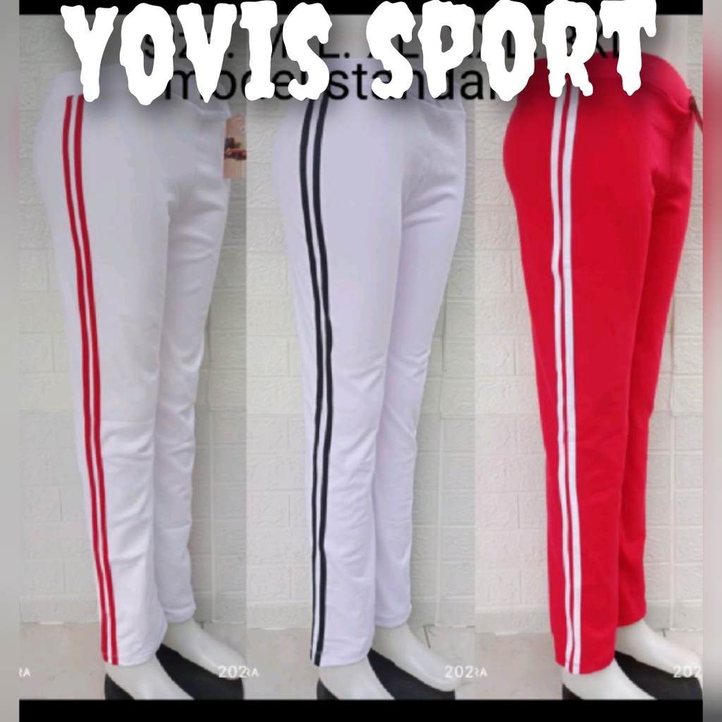Celana Senam Jumbo List Wanita/ celana senam Jumbo panjang wanita/ celana olahraga jumbo panjang wan