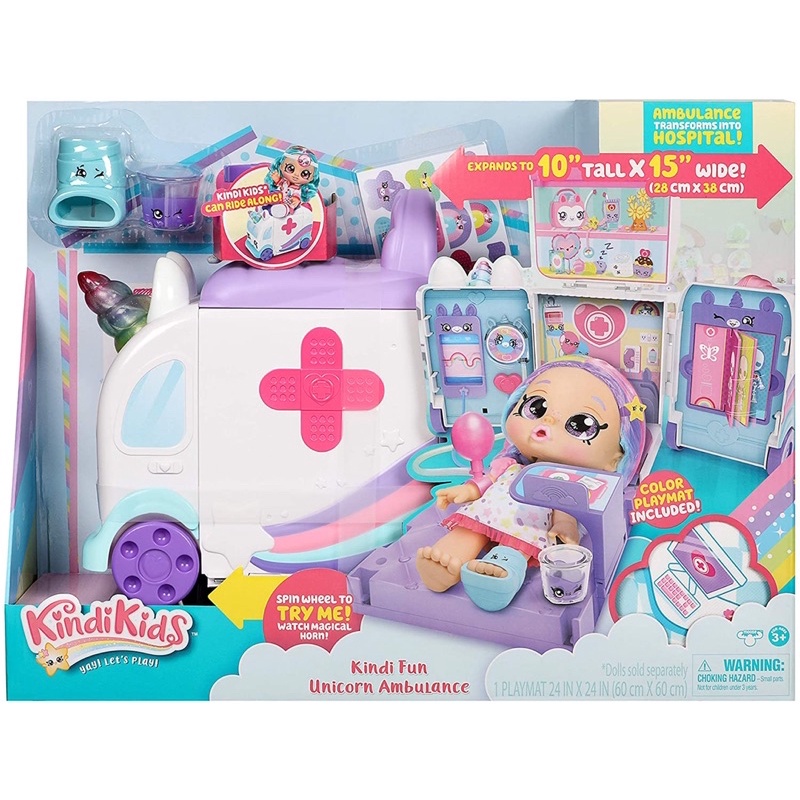 Kindi Kids Hospital Corner - Unicorn Ambulance