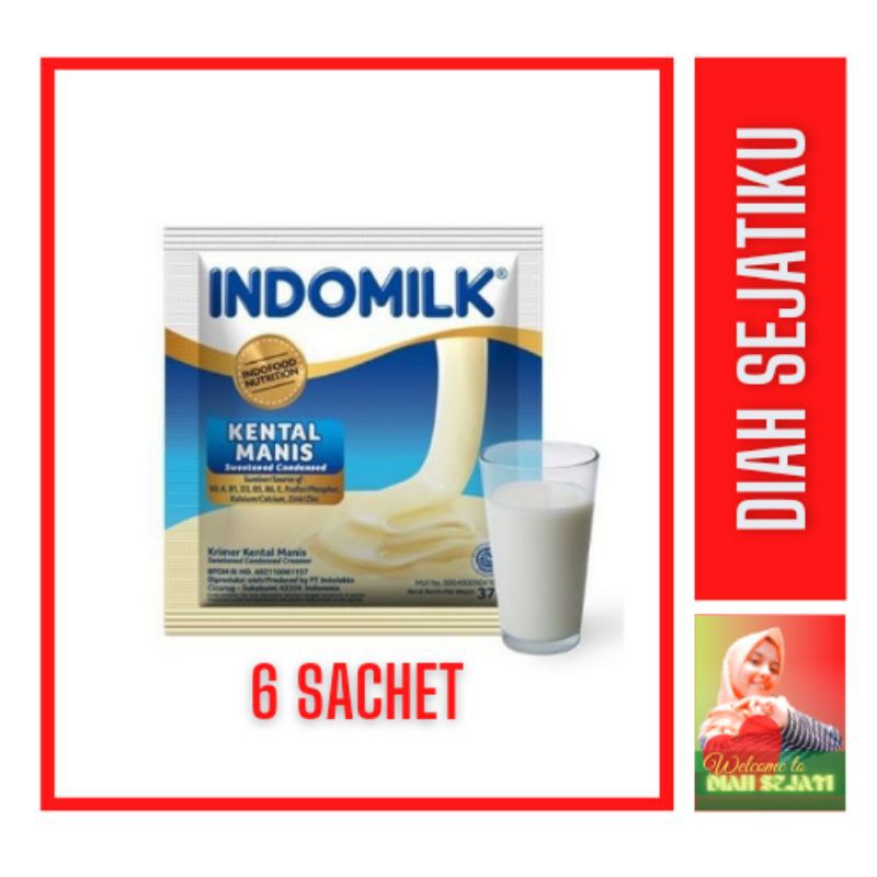 

INDOMILK Susu Kental Manis 6 Sachet