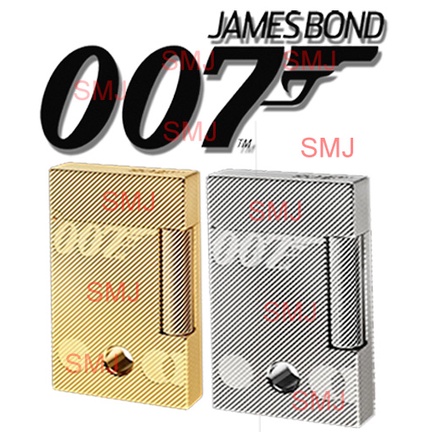 Korek Api ST DUPONT Paris Limited Motif 007 James Bond Denting Warna Gold and Silver Eksklusif