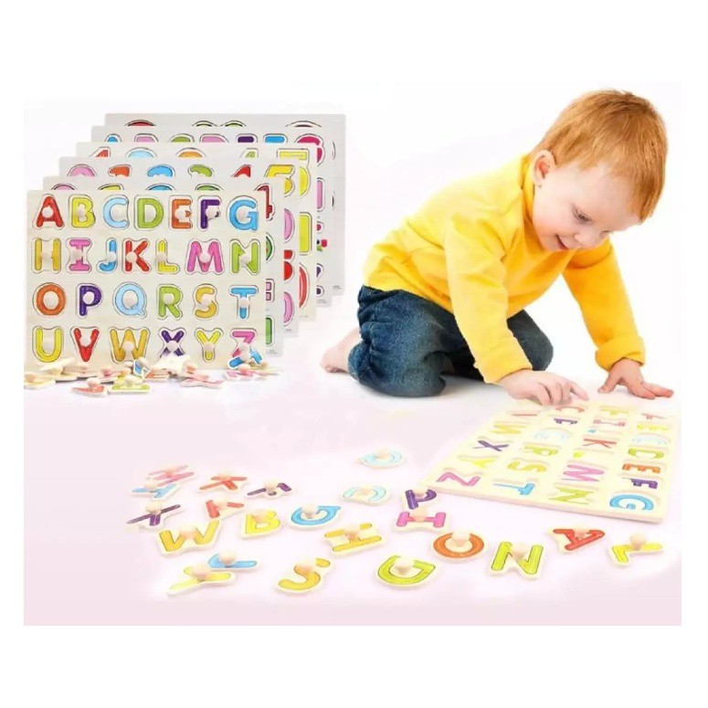 JIGSAW PUZZEL PUZZLE KAYU KNOB MAINAN EDUKASI EDUKATIF ANAK BAYI BALITA 1 TAHUN MURAH COD READY A1-6