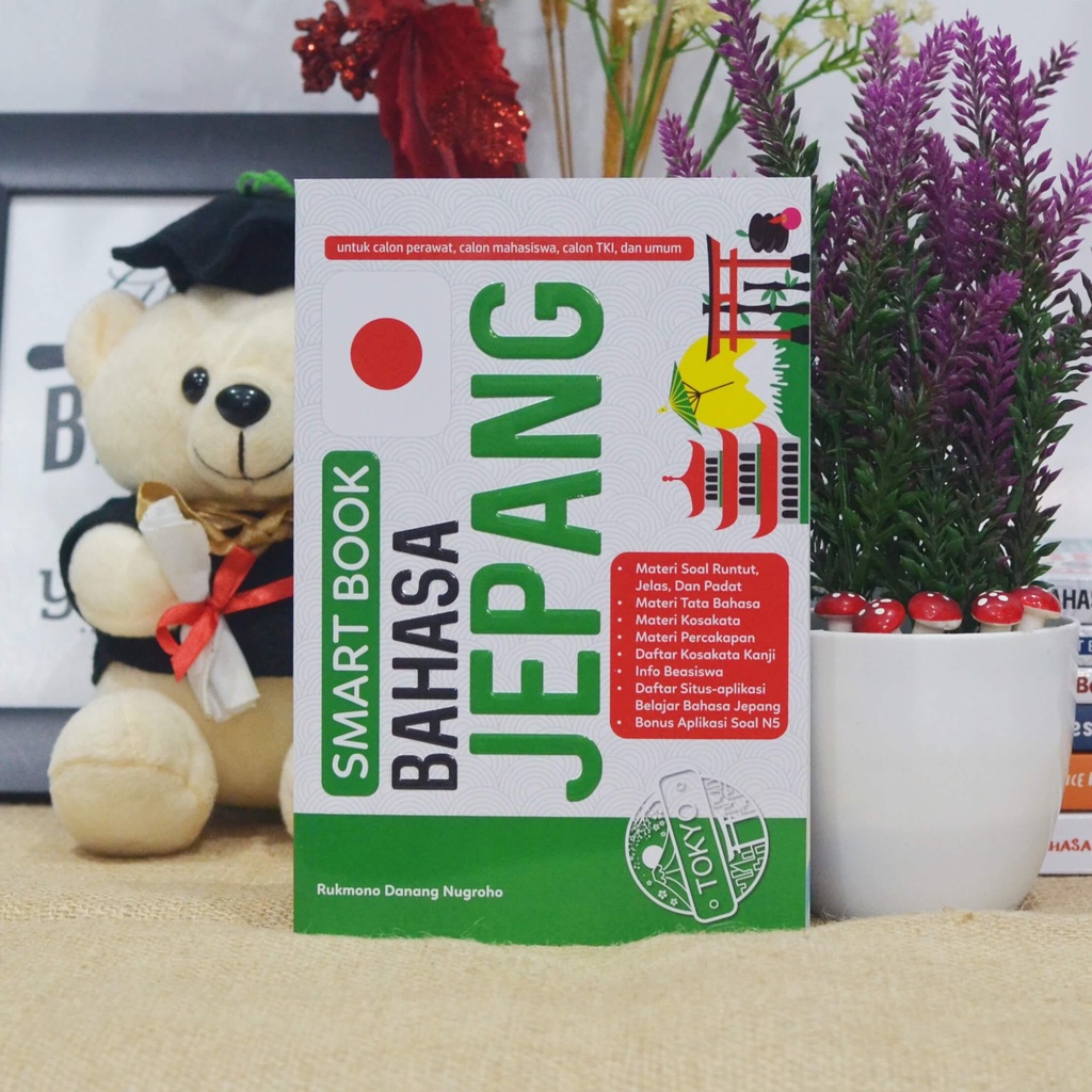 Scritto Books - Smart Book Bahasa Jepang - Belajar Kosakata Percakapan Kamus Jepang Latihan Soal Hur