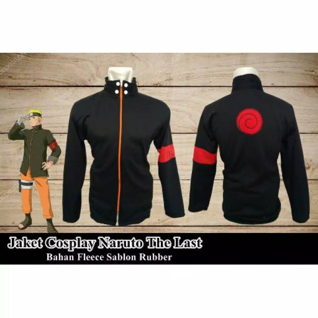 JAKET SWEATER HOODIE PRIA-WANITA ANIME NARUTO THE LAST COSPLAY-JAKET TERLARIS-JAKET COSPLAY