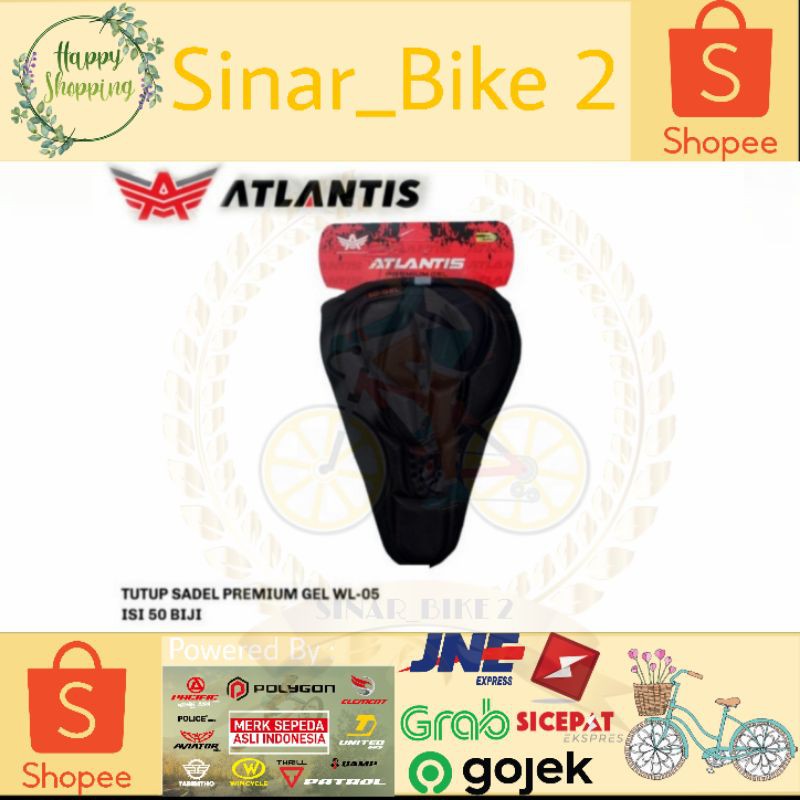 Cover Sadel Sepeda Sarung Jok Sepeda Gel Atlantis