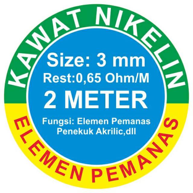 KAWAT NIKELIN 3 MM PANJANG 2 METER