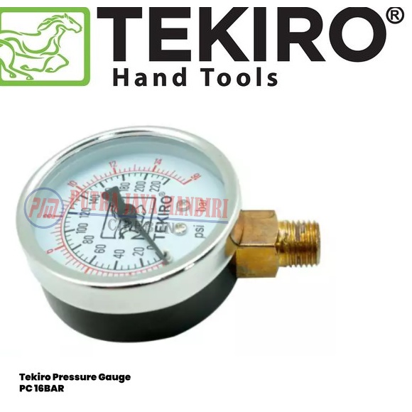 Tekiro Pressure  Gauge For Compressor 16 Bar / Pressure Gauge / Alat Ukur Tekanan Air