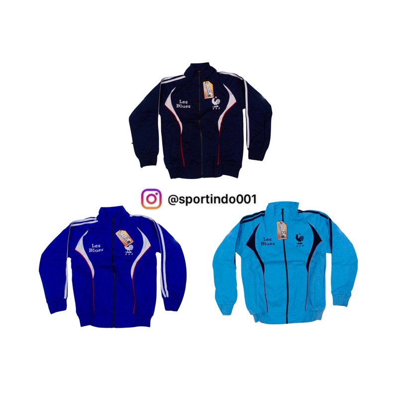 Jacket / Jeket / Jaket Bola France / Prancis (Bordir) Anak Tanggung