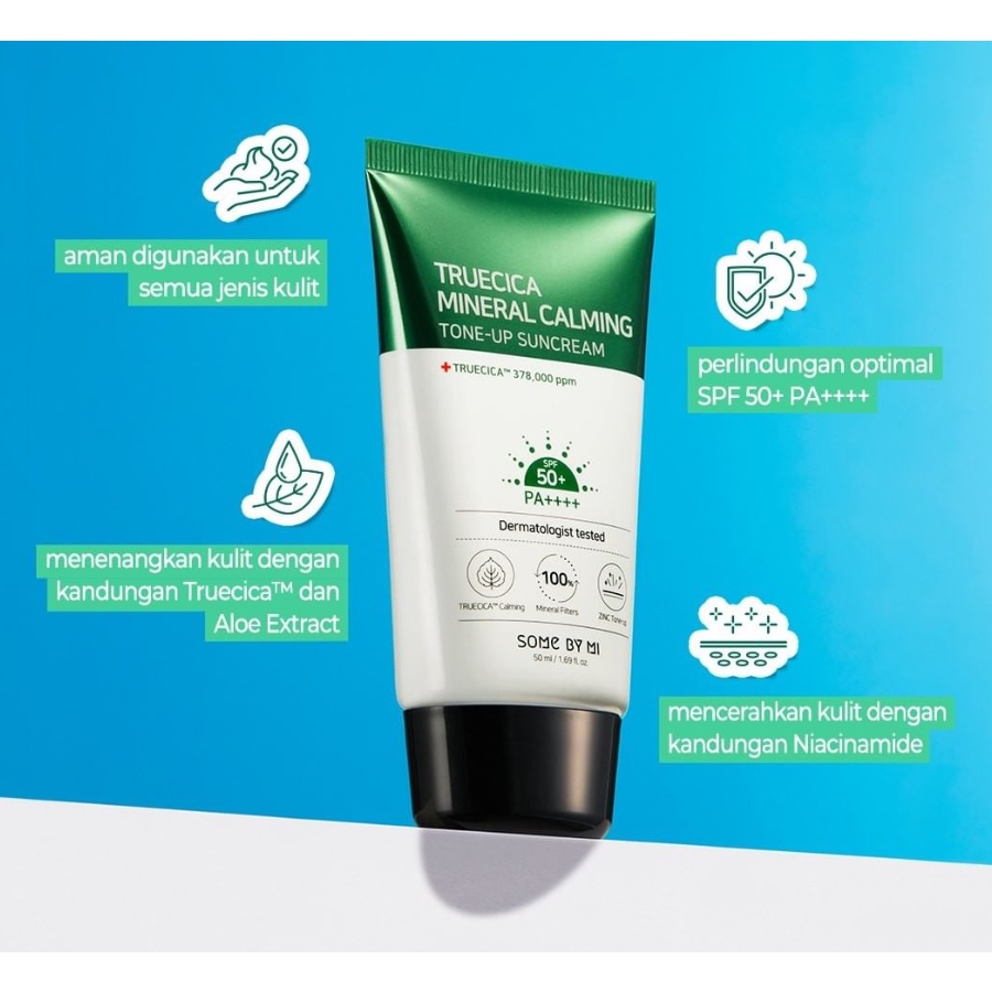 SOME BY MI Truecica Mineral Calming Tone up Suncream Sunblock Sunscreen-2