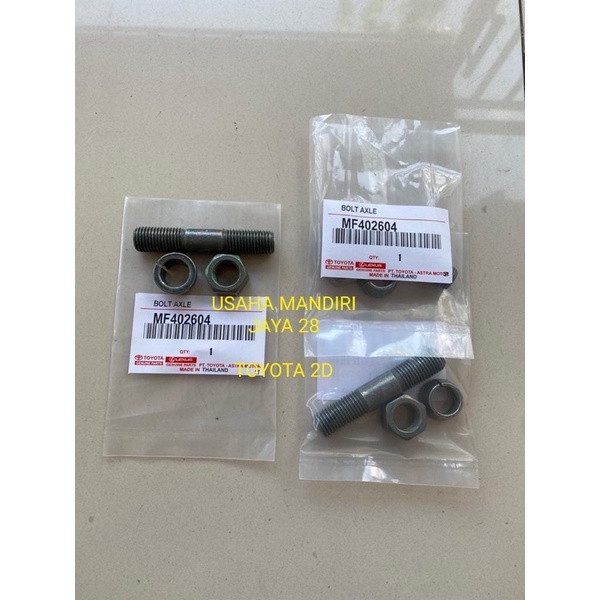 BAUT NAP TOYOTA 2D BOLT AXLE TOYOTA 2D HARGA 1PC