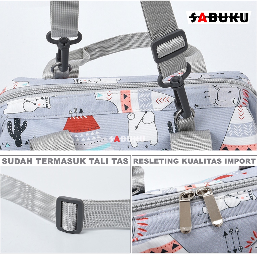 Tas Bayi Popok Diaper Tas Backpack Waterproof Perlengkapan Baby Othello Series Tas Perlengkapan Bayi Mom&amp;Baby Bag Multi-Function - 231