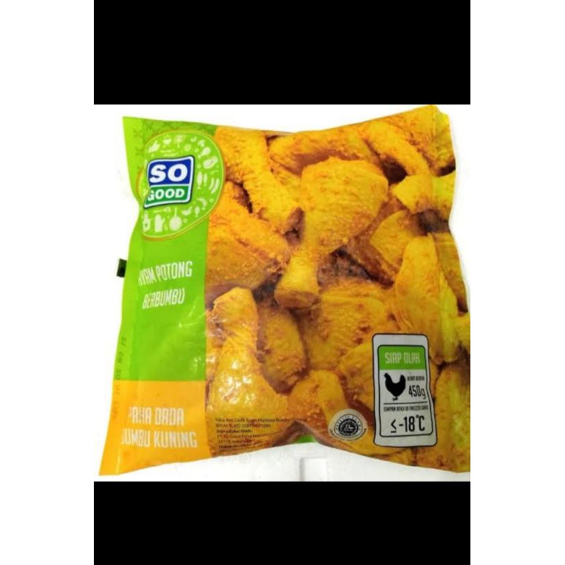 

SO GOOD AYAM POTONG BUMBU KUNING 450GR (PAHA DADA)