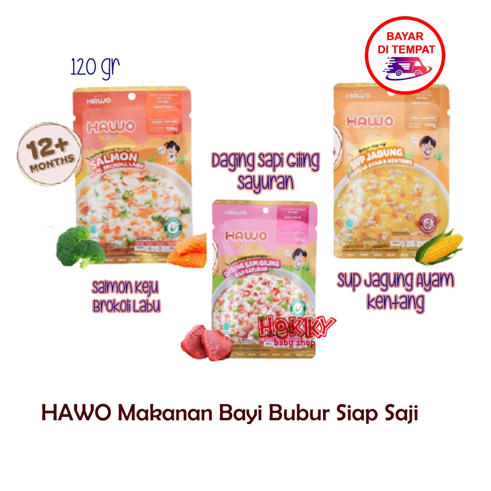 Hawo Baby Food Ready to Eat Makanan Bayi Siap Saji Mpasi 12 bulan+