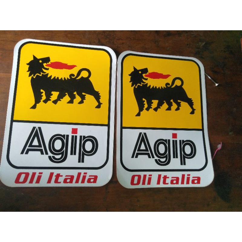 STICKER OIL AGIP JADUL VINTAGE