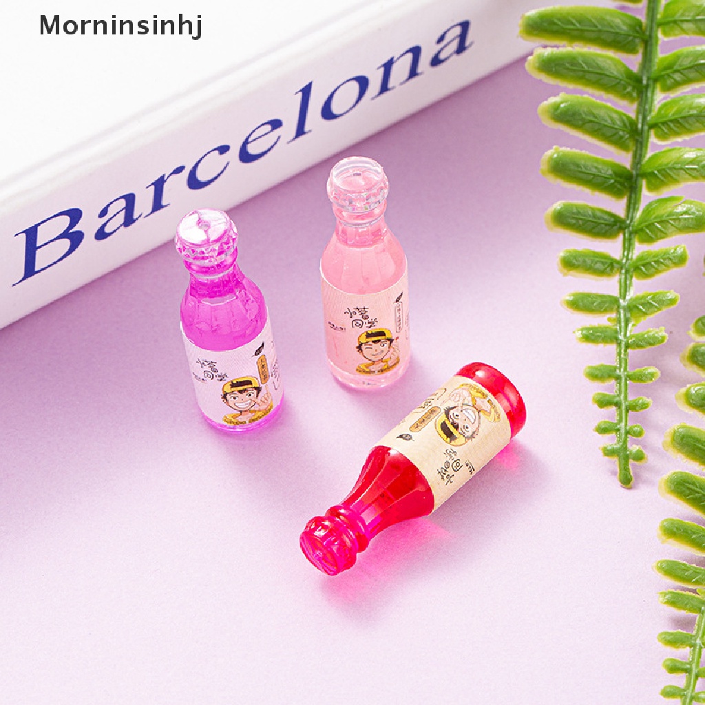 Mornin 20PCS / Set Mainan Miniatur Botol Minuman Bahan Resin Skala 1: 12 Untuk Dekorasi Rumah Boneka