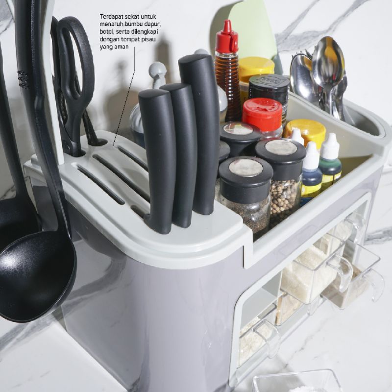 Technoplast Rak bumbu / Technoplast tempat bumbu / Seasoning Storage