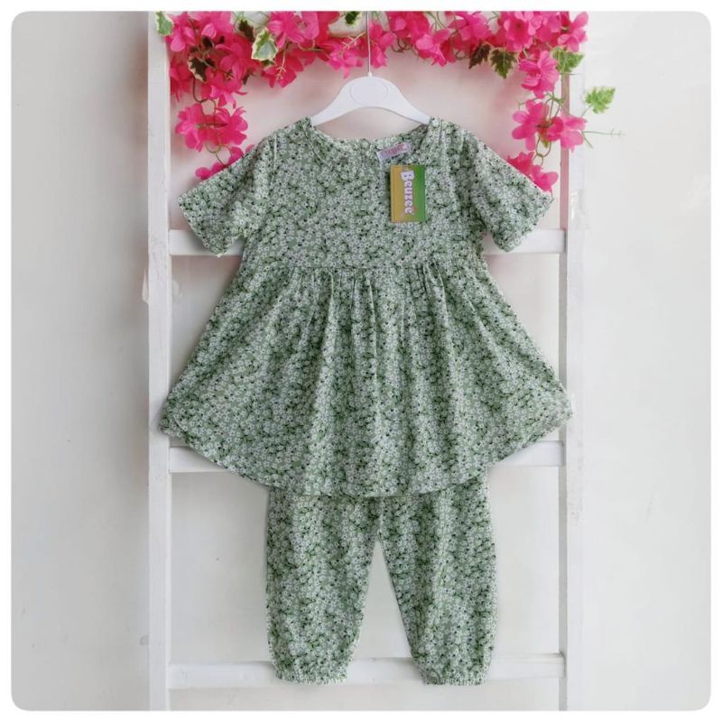 9 bulan -4 Tahun Set Selomita Beuzee Setelan Rayon Anak