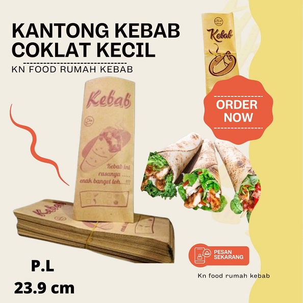 

KANTONG KEBAB COKLAT KECIL - DUS KEBAB 100 PCS