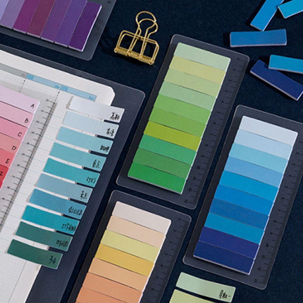 Lanfy Warna Pelangi Sticky Notes Portable Perekat Diri Alat Tulis Stiker Kantor Sekolah Catatan Pesan Bendera Tab Planner Sticker To Do List