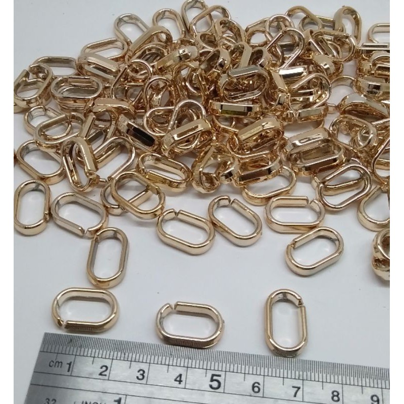 Ring Rantai gold / Bahan Strap Mask / Bahan kalung masker ayu Ting Ting / Bahan Strap masker