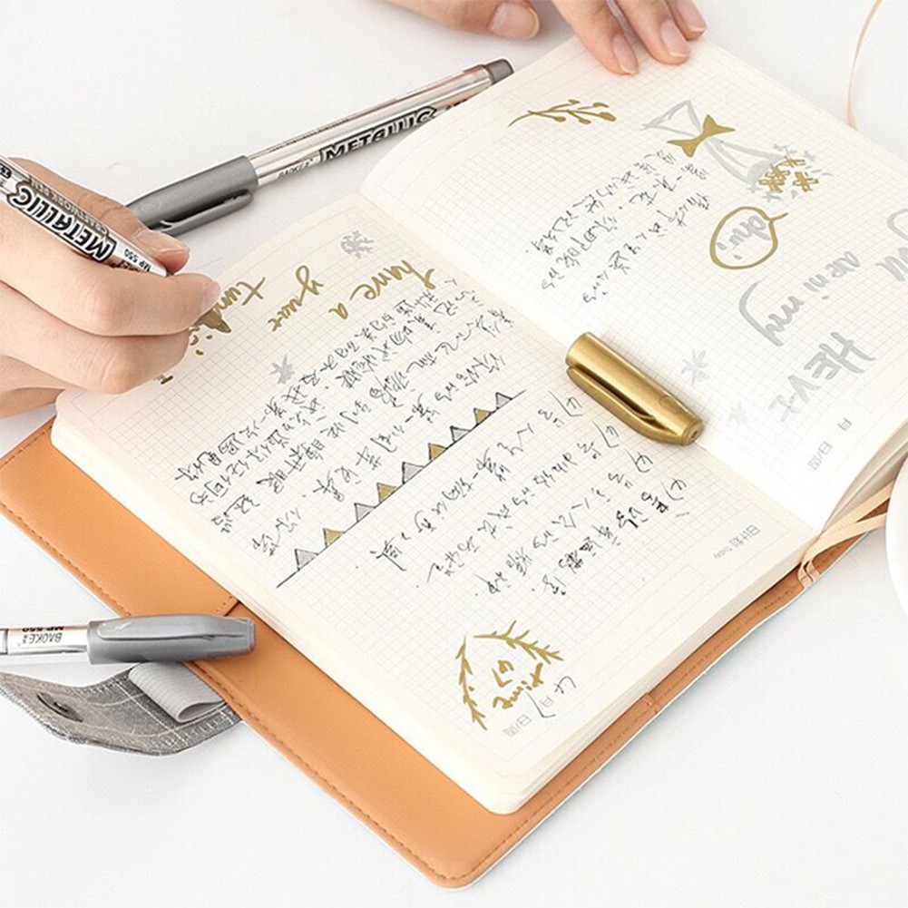 Silver/Gold Marker Pen DIY Album Journal Scrapbook Card Drawing Marker Stationery Office School Supplies