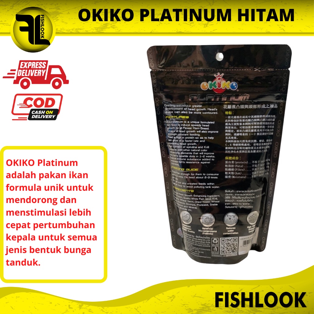 OKIKO PLATINUM HITAM Head Huncher 100 gr ORIGINAL