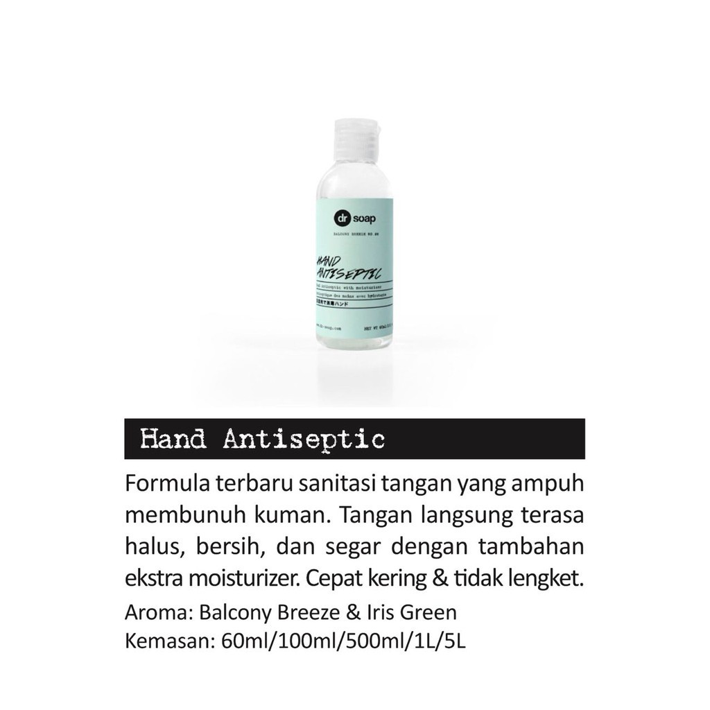 Dr Soap Hand Antiseptic Balcony 100 ml