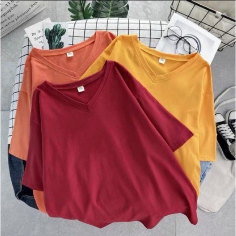 TSHIRT OVERSIZE VNECK POLOS