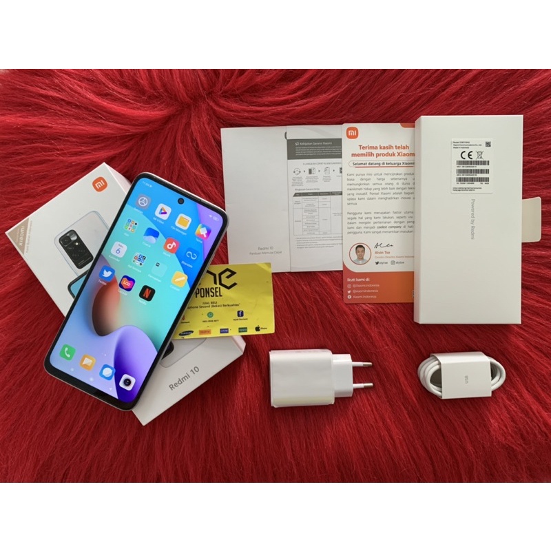 Hp Bekas Murah REDMI 10 4/64gb Normal Mulus