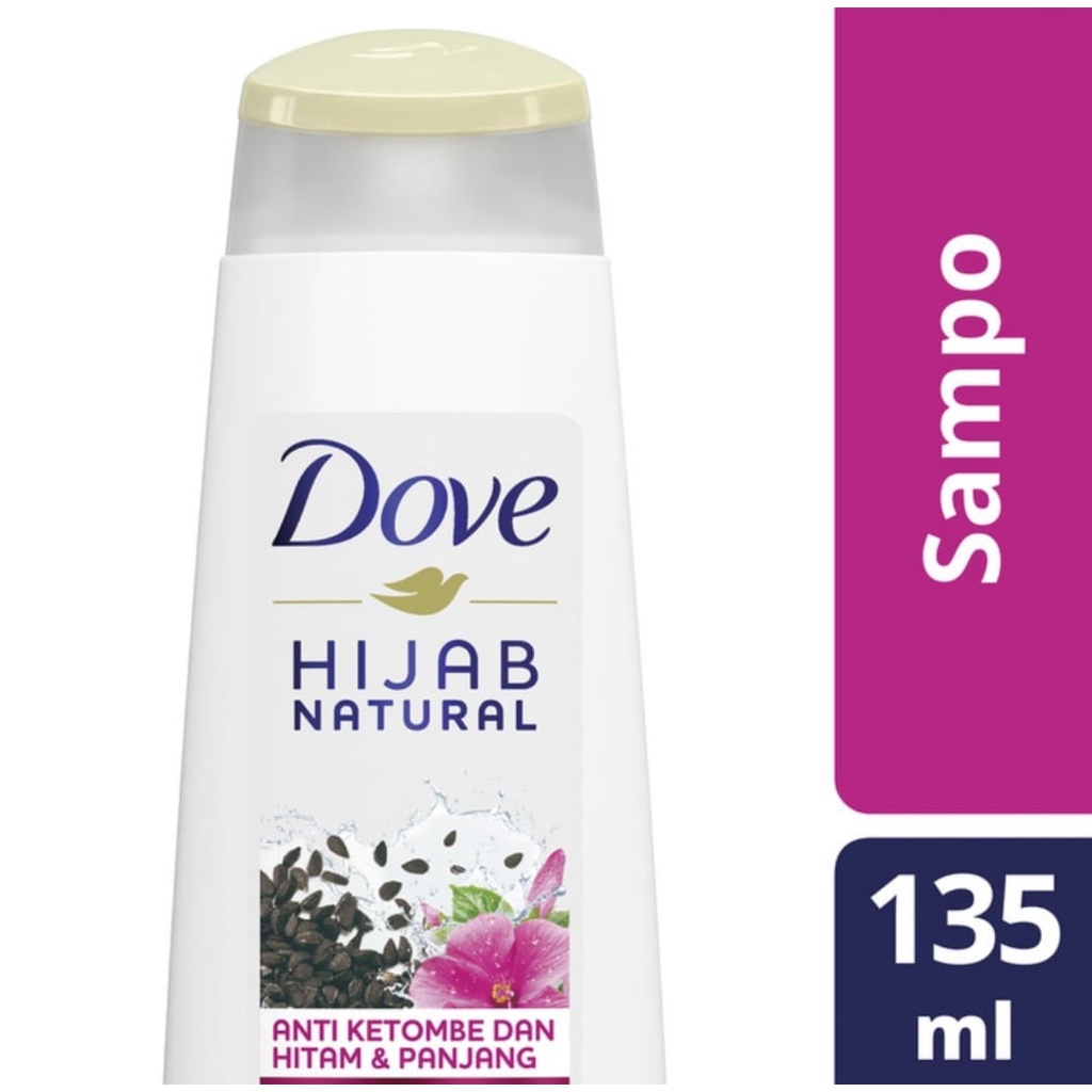 Dove Shampo Anti Ketombe dan hitam & panjang 135ml