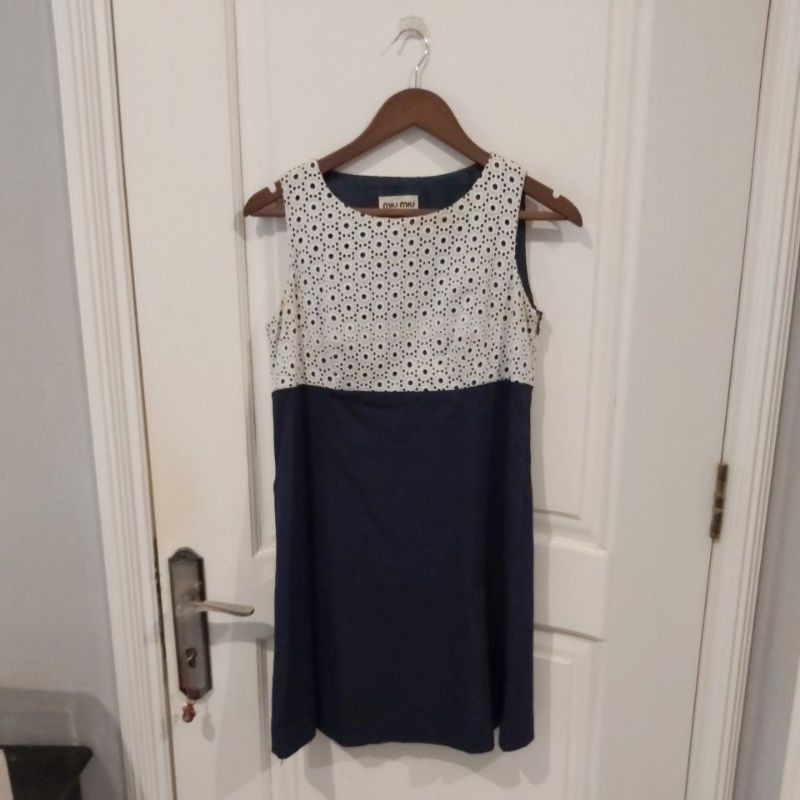 dress miu miu brokat