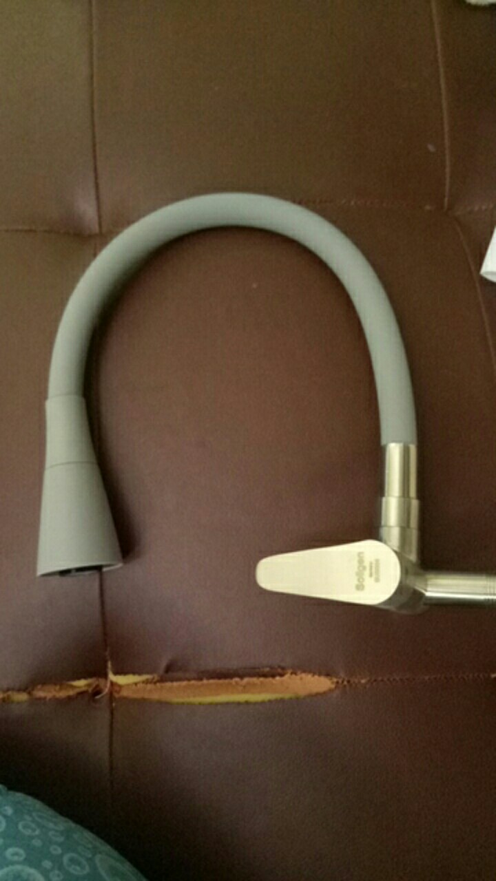 Kran Angsa Fleksibel Dapur Keran Cuci Piring Nylon Soligen