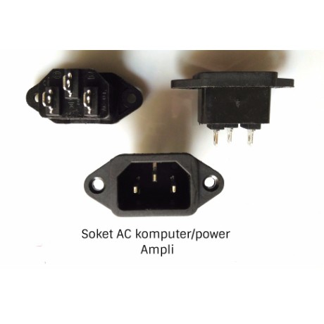 Soket AC Komputer Male Cowo Socket