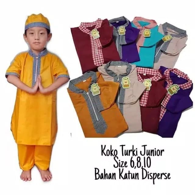 koko Turki anak stelan +peci