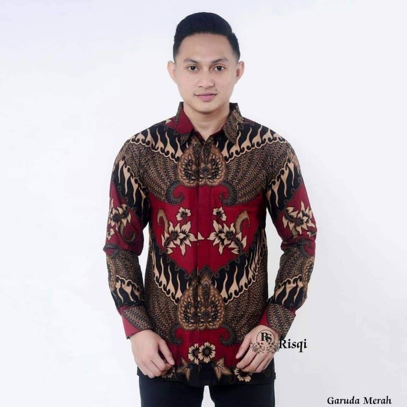 KEMEJA BATIK PRIA LENGAN PANJANG / KEMEJA BATIK MURAH / KEMEJA BATIK PRIA M L XL XXL