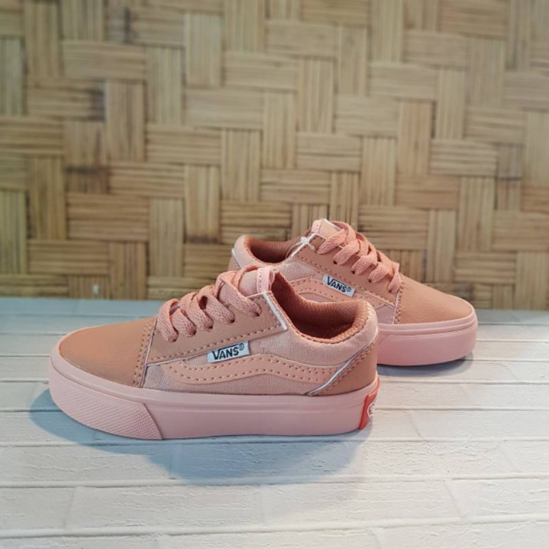 Sepatu Anak Vans Oudscul Size 16 - 30 Pink Premium Quality