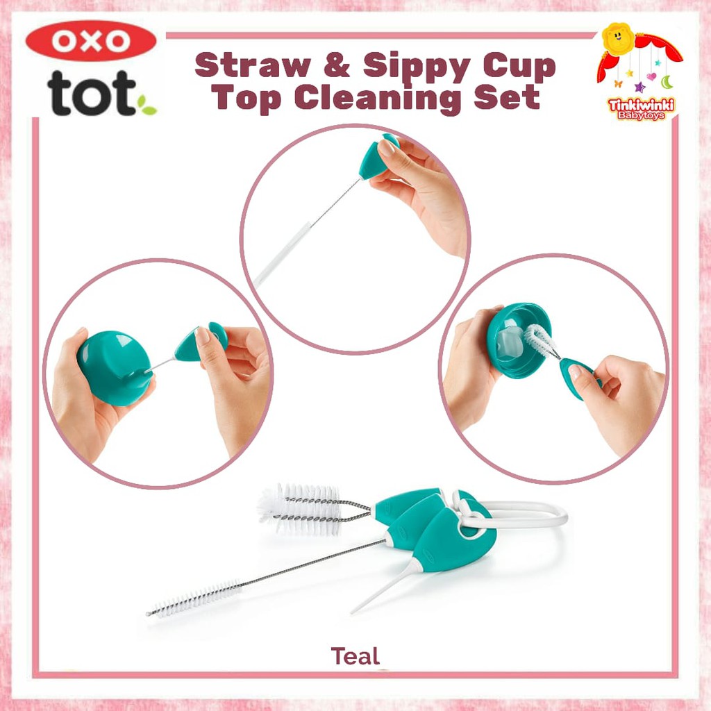 OXO Tot Straw &amp; Sippy Cup Top Cleaning Set