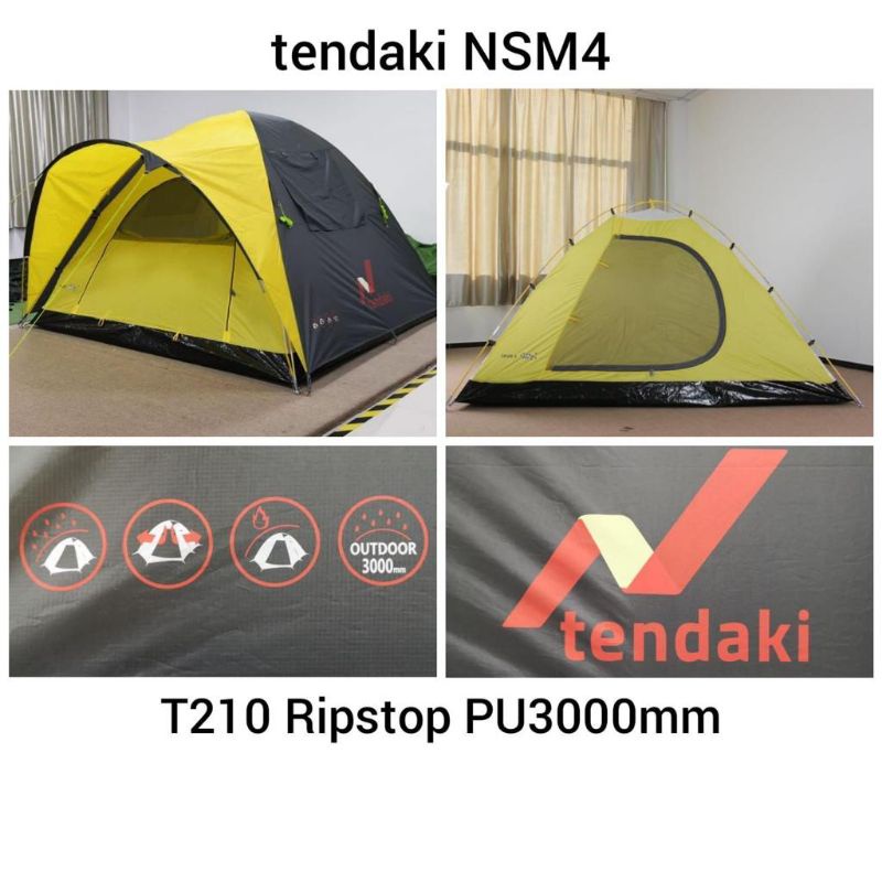 TENDAKI •Tenda Dome Termurah •NSM 4 •BORNEO 4 •Arundaya 4+ Air •Java 4 Pro •Java 4 Light •Moluccas 4 Pro •Double Layer PU3000mm