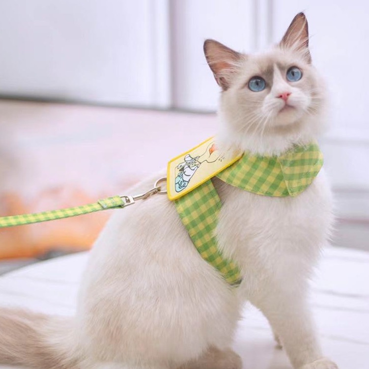 Cat Leash Cute Little Yellow Duck To Prevent Break Free From Neck Does Not Hurt Cat Dog Leash Cat Traction Rope