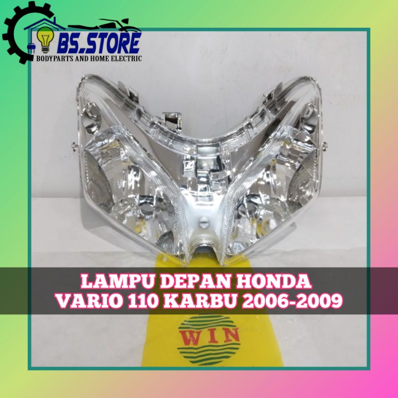 LAMPU DEPAN HONDA VARIO 110  LAMA 2006 2007 2008 2009 | REFLEKTOR DEPAN HONDA VARIO 110 KARBU 2006-2009 | LAMPU DEPAN VARIO