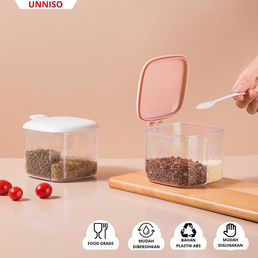 UNNISO - Wadah Tempat Bumbu Dapur 4 in 1 TB03