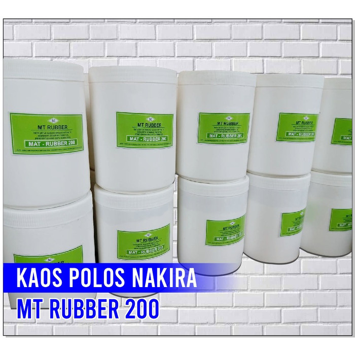 

KUALITAS TERBAIK - TINTA SABLON KAOS MT RUBBER SERIES 200 / WHITE / MAT / CLEAR / 1KG