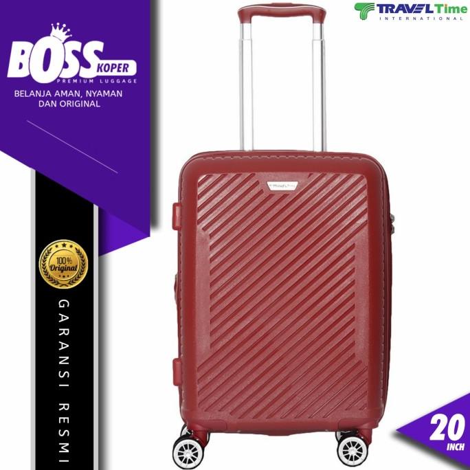 Koper Kabin Travel Time 20Inch (Hy817) Bisa Expand, Tsa Lock, Original Fyt_O1Xpmg